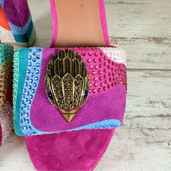 Kurt Geiger London SZ 37 Kensington Glitz Wavy Rhinestone
Platform Sandals New - Picture 5 of 12